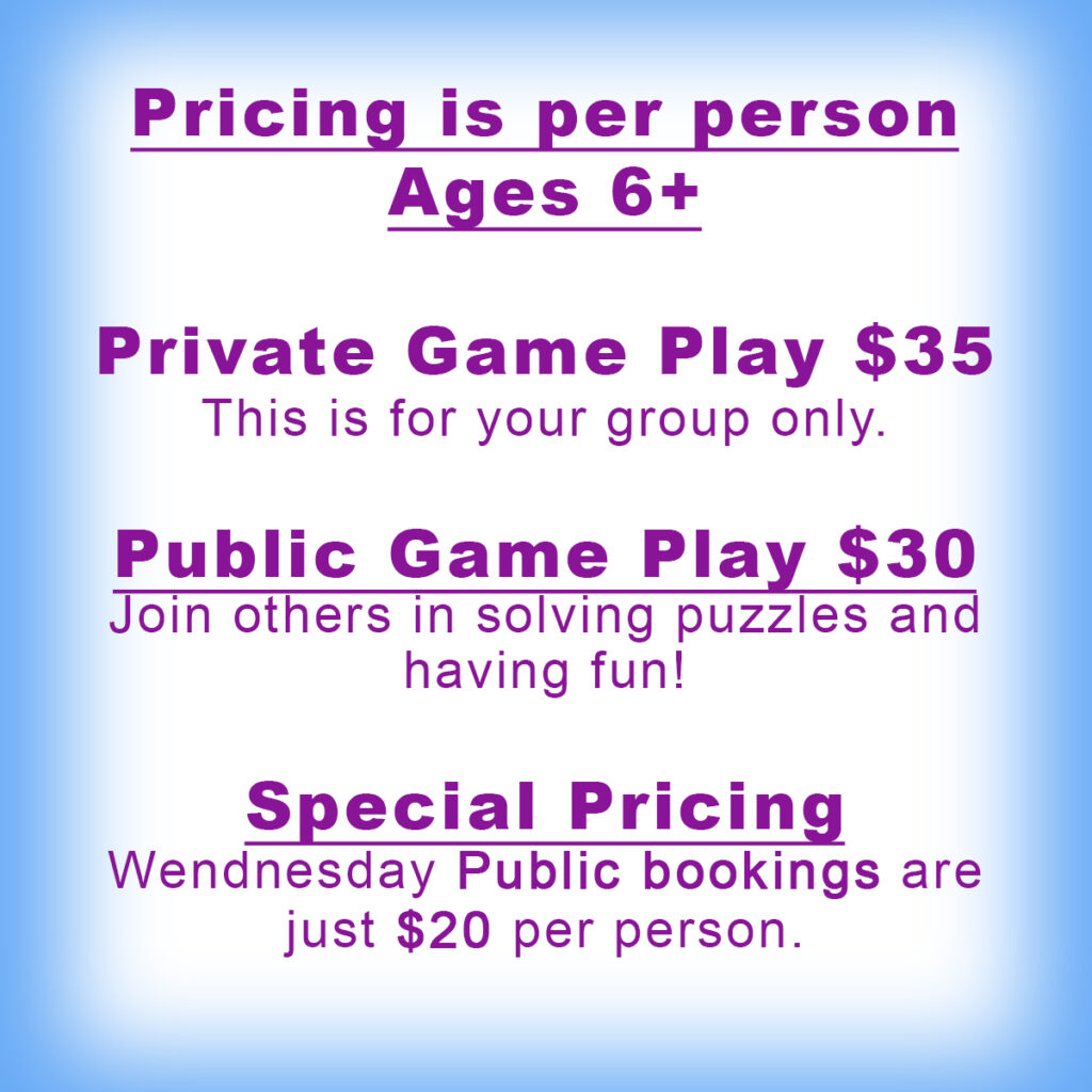 Pricing Escape Room